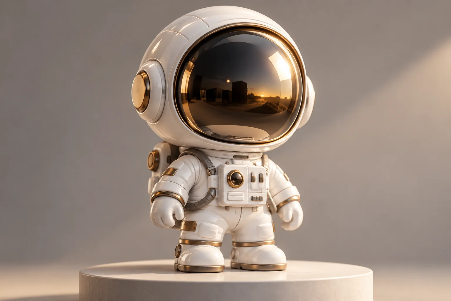 Figura de un astronauta. Referencia visual de Figura coleccionable.